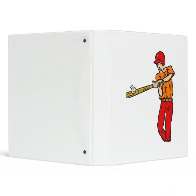Baseball Hit Vinyl Binders by justsports