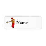 Baseball Hit Return Address Labels