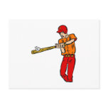 Baseball Hit Post Card