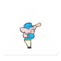 baseball hitter pig stickers