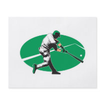 baseball hitter vector illustration custom flyer