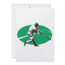baseball hitter vector illustration personalized announcements