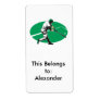 baseball hitter vector illustration personalized shipping labels
