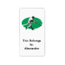 baseball hitter vector illustration personalized address labels
