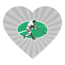 baseball hitter vector illustration sticker