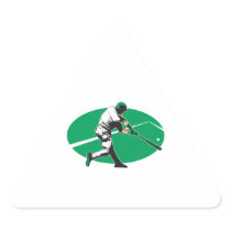 baseball hitter vector illustration sticker