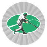 baseball hitter vector illustration stickers