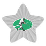 baseball hitter vector illustration star stickers