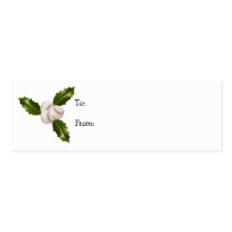 Baseball Holly Gift Tag