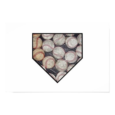 Baseball Home Print by dhodgman