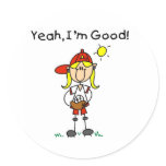 Baseball I'm Good stickers