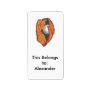 baseball in mitt vector graphic custom address labels
