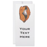 baseball in mitt vector graphic rack card template