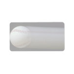 Baseball in motion custom address labels