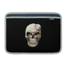 Baseball in Skull MacBook Sleeves