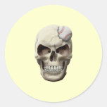 Baseball in Skull Sticker