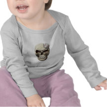 Baseball in Skull Tshirt