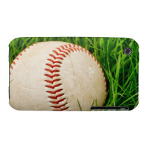 Baseball in the Grass Iphone 3 Covers