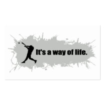 Baseball  Is a Way of Life Business Card Template