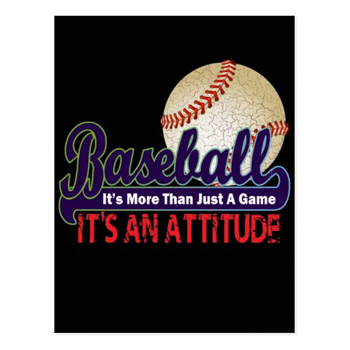BASEBALL IT'S MORE THAN JUST A GAME POSTCARD Zazzle