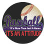 BASEBALL - IT'S MORE THAN JUST A GAME ROUND STICKER