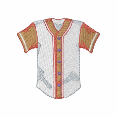 Baseball Jersey Embroidered Hoody
