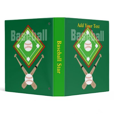 Baseball Journal Scorebook Vinyl Binder by Samanthacat