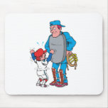 baseball kid arguing with the umpire mouse pad