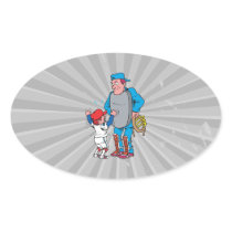 baseball kid arguing with the umpire sticker