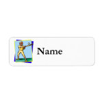 Baseball kid return address labels
