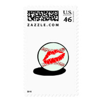 Baseball Kiss postage by TeeZazzle Baseball Kiss postage