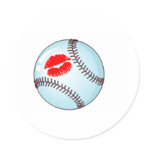 Baseball (Kiss) stickers by TeeZazzle Baseball (Kiss) stickers