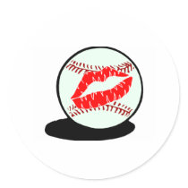 Baseball Lips stickers by CelebrationZazzle Baseball Lips stickers
