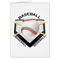 BASEBALL LOGO GREETING CARD