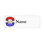 Baseball Logo Custom Return Address Label