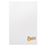 Baseball Logo Orange stationery