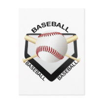 BASEBALL LOGO postcards by dgpaulart BASEBALL LOGO postcards