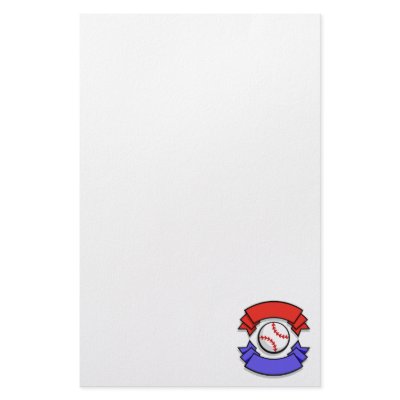 Baseball Logo Stationery Paper by justsports