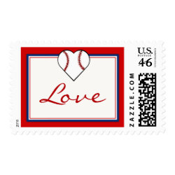 Baseball Love stamps stamp