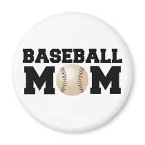 Baseball m refrigerator magnets