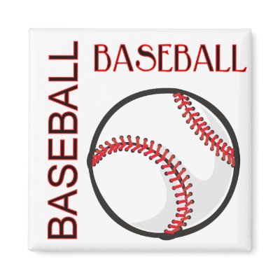 BASEBALL REFRIGERATOR MAGNET by Canadianfem