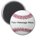 Baseball Magnet with Message magnet