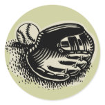Baseball Mitt and ball Stickers