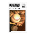Baseball Mitt And Bat stamp