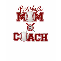 Baseball MOM and COACH t-shirts by Just2Cute Baseball MOM and COACH t-shirts