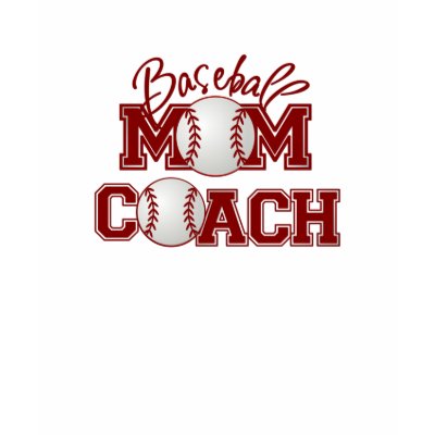 Baseball MOM and Coach Tee Shirts by Just2Cute