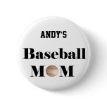baseball mom badge buttons