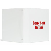 Baseball Mom 3 Ring Binder