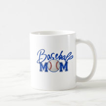 Baseball MOM blue Coffee Mug