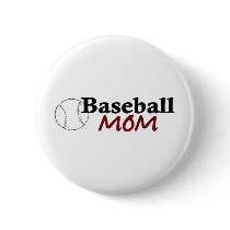 Baseball Mom buttons by worldsfair Baseball Mom buttons